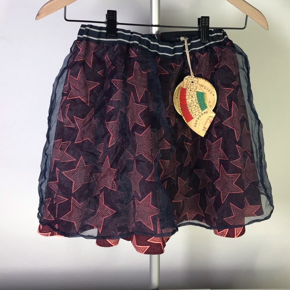 Scotch R’belle apron navy star skirt NWT
